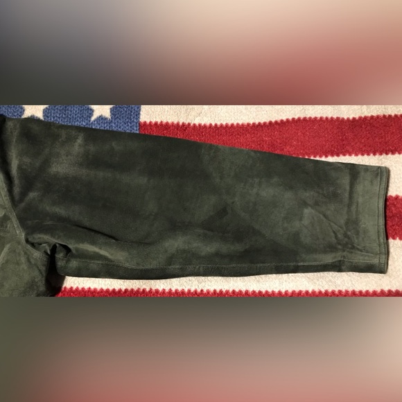 NWOT Vintage Womens Unisex ST JOHNS BAY GREEN OLIVE SUEDE Jacket 3XL Leather Rl - Picture 7 of 13